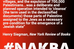Henry Siegman on the Nakba